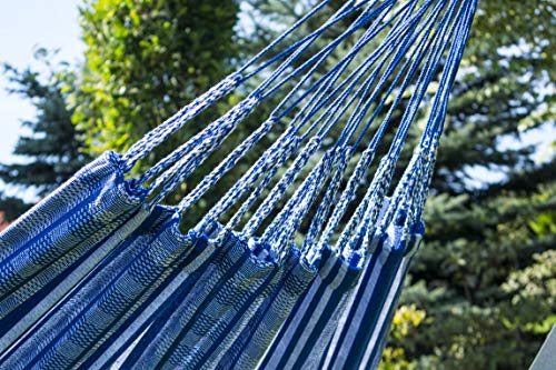 Potenza Outdoor Hängematte Mit Gestell Für 2 Personen Pereira 100% Baumwolle Hängematte XL 220x140 160kg… – Bild 5