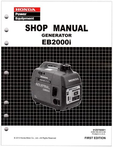 Honda EB2000 EB2000i Generator Service Repair Shop Manual