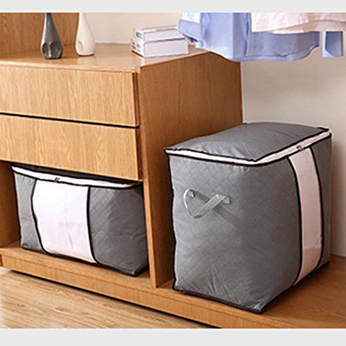 Idomeo Household Quilt Storage Bag Pillow Clothing Large Zip Tote Organizer Bag Packing Organizers