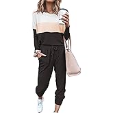 ETCYY NEW Lounge Sets for Women Sweatsuits Sets Two Piece Outfit Long Sleeve Pant Workout Athletic Tracksuits