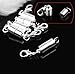 Since 10PCS Magic Magnetic Clever Clasp Built-in Safety Magnetic Lock with Lobster Clasp for Jewelry Necklace Bracelet (Silver Color) SIC02