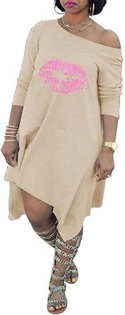 t shirt dress with lips