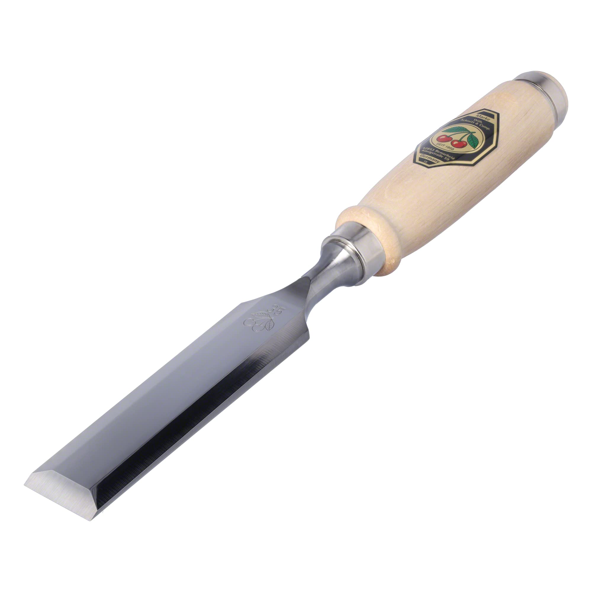 Kirschen 1001035 35 mm Number 1001 Firmer Chisel with Hornbeam Handle - Multi-Colour