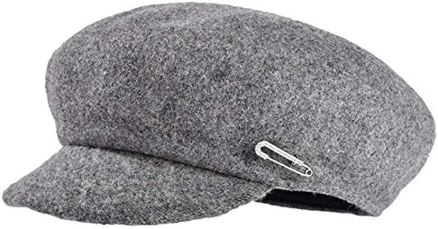 値下げ ヴィンテージピュアウールベレー帽女性秋冬無地キャスケット帽子ウール八角形帽子ペーパークリップデコレーション 57 5cm 値下げ ヴィンテージピュアウールベレー帽女性秋冬無地キャスケット帽子ウール八角形帽子ペーパークリップデコレーション 57 5cm