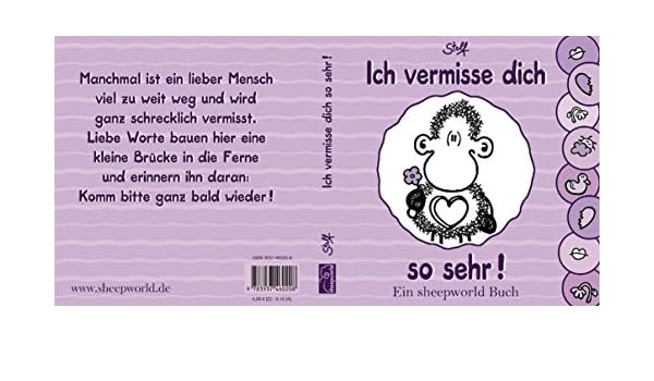 Ich Vermisse Dich So Sehr Ein Sheepworld Buch