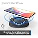 tzumi HyperCharge 10-Watt Wireless Fast Charger Pad for Qi-Compatible iPhones, Androids, and All Wireless Charging Smart Devices - for Home and Office. Includes Qualcomm 3.0 Quick Charge Adapter.