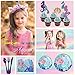 Mermaid Birthday Party Supplies Decorations Kit Favors - Serves 16 - Tablecloth, Plates, Napkins, Cups, Spoons, Knives, Straws, Invitation Cards, for Girl's Birthday and Baby Shower Decor - 113 Pcs