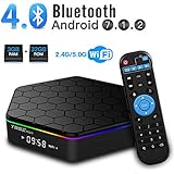 T95Z Plus Android TV Box 3GB RAM 32GB ROM, Android 7.1 TV Box Amlogic S912 Octa Core Dual 2.4/5.0 GHz WiFi Support 1000M LAN Ethernet 64Bit H.265 Bluetooth 4.0 UHD 4K HD TV Box