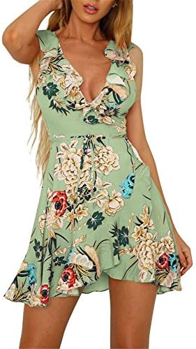 Miss Floral® Womens Summer Floral Print Mini Sun Dress 7 Style Size 6-14