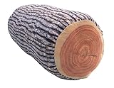LARGEST LOG PILLOW!! Soft 3D Wood Log Decorative Throw Pillow for Home & Travel. Realistic Natural Wood Design. Great Sleeping Cushion for Bed, Sofa, Office, Chair, Car, Seat, or as an Armrest!