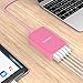 ORICO 40W 5 Port Family-Sized Desktop USB Charger for iPhone 7 / 7 Plus, iPad Air 2 / mini 3, Galaxy Edge Note, Nexus, HTC M9, Nokia and More-Pink (CSE-5U)