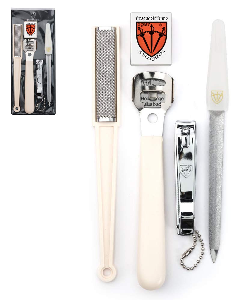 3 Swords Germany, brand quality corn plane callus remover shaver cutter eliminator razor WITH 10 extra sharp refill blades, professional pedicure foot care MADE in Solingen GERMANY by 3 Swords (55516) : Foot Rasps : Beauty