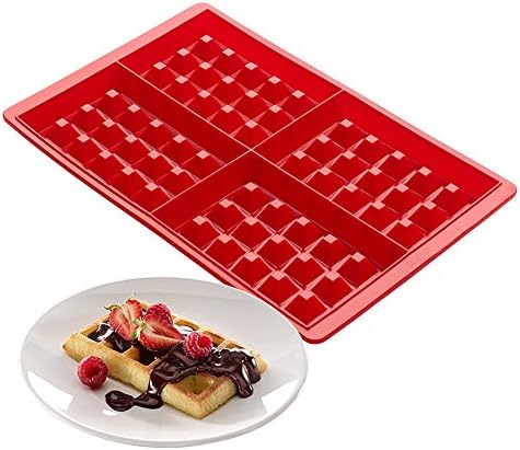 TOPAIS Waffle Makers for Kids Silicone Cake Mold Waffle Mold Silicone Bakeware Set Nonstick Silicone Baking Mold Set