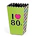Big Dot of Happiness 80's Retro - Totally 1980s Party Favor Popcorn Treat Boxes - Set of 12