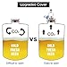Lamtor 64 Ounce Mini Keg Style Growler Stainless Steel Barrel Holds Beer Double Handles, Silver, 2L