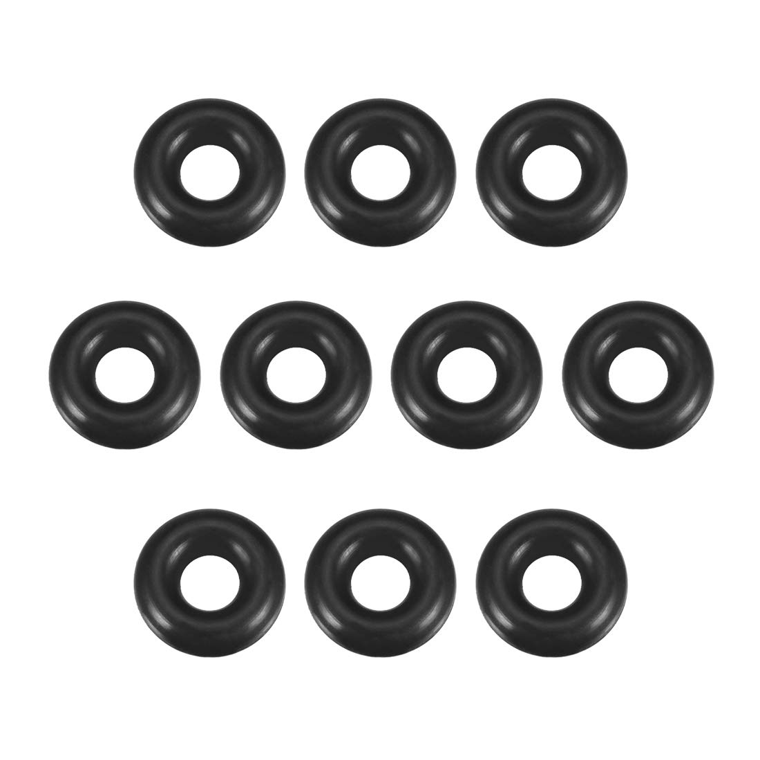 sourcing map Nitrile Rubber O-Rings 14mm OD 6mm ID 4mm Width, Metric Sealing Gasket, Pack of 10