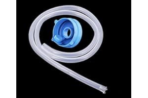 Myvision Replacement Hose & Cap for Electric Water Dispenser Pump, Contains Food Grade Silicone 5 Gallon Water Bottle Cap ×1 and Food Grade Hose ×1 Extended and Thickened Total Length 2.8 FT