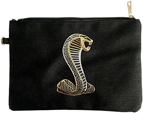 Papaca Ford Cobra Logo Zipper Bags-Canvas For Unisex.