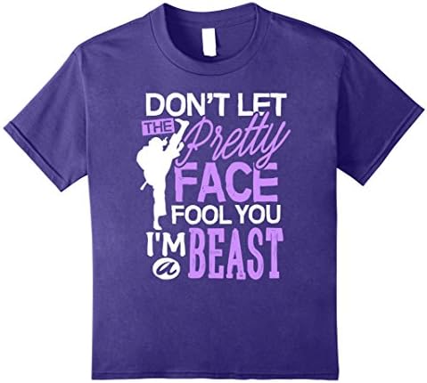 Kids Taekwondo Shirt Don't Let The Pretty Fool You Karate Girl Sh 10 Purple