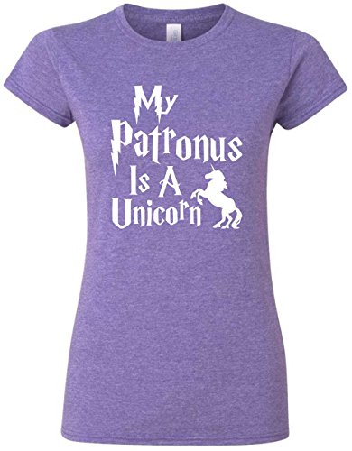 My Patronus is a Unicorn Funny Harry Potter Fandom T-Shirt in Youth, Ladies and Men s Super Soft Tee (Ladies, Medium)