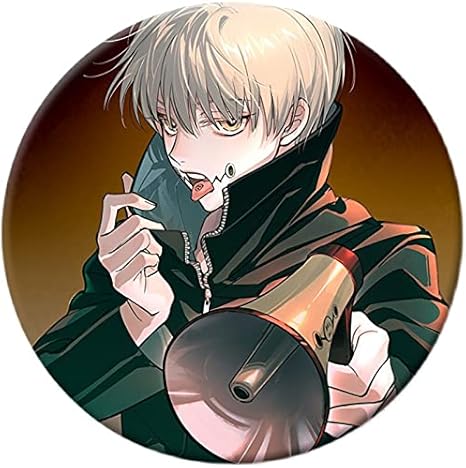 Amazon 呪術廻戦 缶バッジ ピンバッジ アニメグッズ 五条悟 伏黒恵 虎杖悠仁 両面宿儺 狗巻棘 ピンバッジ オシャレ 素敵 円形 バッグ小物 かばん掛け 飾り ギフト プレゼント 2点セット 伏黒恵 バッジ ホビー