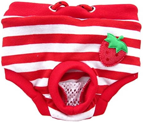 Yodosun Pet Diaper Underwear Dog Physiological Pants Keeper Female Red