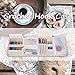 Teamoy Crochet Hook Case, Roll Bag Holder Organizer for Various Crochet Needles and Knitting Accessories, Plum Flowers