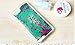 Glitter Case for iPhone 5S,Turpro Hard Transparent Clear Creative Funny 3D Quicksand Liquid Sparkles Glitter Bling Case with Stars for iPhone 5 5S(Green)