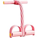 8-Tubes Pedal Resistance Band with Handle for Abdominal, Arm,Leg Workouts | Multifunctional Foot Pedal Exercise Band Heavy Duty Fitness Band for Home Gym, Great Gift for Family