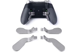TOMSIN Xbox Elite Controller Series 1 Paddles Replacement,Xbox Elite 1 Controller Accessories,4 pcs Interchangeable Paddles,Metal Replacement Parts for Xbox One Elite Controller (Model 1698)