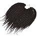 Silike Micro Crochet Braids For Kids(24Root/Piece, 6Pieces)10 inch Senegalese Twist Synthetic Hair Extension