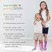 SmartKnitKIDS Seamless Sensitivity Socks, X-Large, Pink/Purple/White - 6 Pack - Made in USA