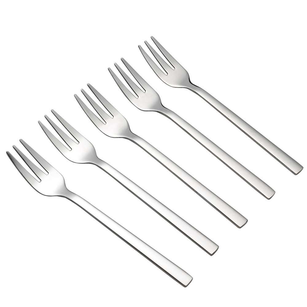 Cadineer Cake Forks Set 12 Pieces, Small Dessert Fork, Stainless Steel Pastry Forks