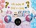 94-Piece Gender Reveal Party Supplies Kit By Sweet Serenity | Cute Gender Revealing Decorations Set For Baby Shower | Exciting Boy & Girl Balloons With Confetti, Photo Props, Banners, Stickers & More