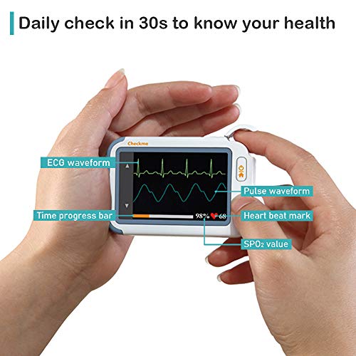 Monitor Cardiaco Portatil ER2 Portable ECG Monitor OLED Bluetooth EKG