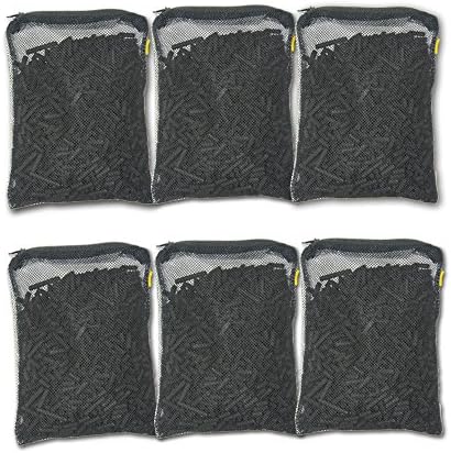 Aquacity™ Activated Charcoal Carbon Pellets in Free Mesh Media Bags for Aquarium Fish Pond Tank Canister Filter (6-Pack (6 lbs))