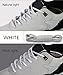 Aupek Reflective Rope Laces [2 Pair] Athletic Black And White Bright Round Shoelaces with High Visibility Shoestrings, Fit for Trekking Shoes Sneakers Basketball Shoes (54 inches/137 cm)