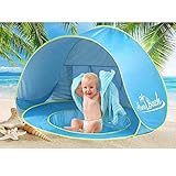 Baby Beach Tent Toddlers Pool Tents Pop Up Portable Toys Sun shelter UV Protection Shade for Infant with Carry Bag