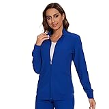 COZYFIT Scrub Jackets for Woman, Zip Front Nurse