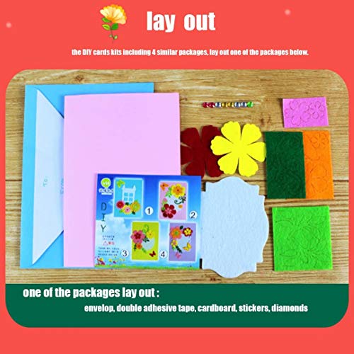 image for qiaoniuniu Card Making Kits DIY Handmade Greeting Card Kits for Kids, 