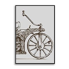 Framed Canvas Home Artwork Decoration Vehicle Canvas Wall Art for Living Room, Bedroom - 16x24 inches