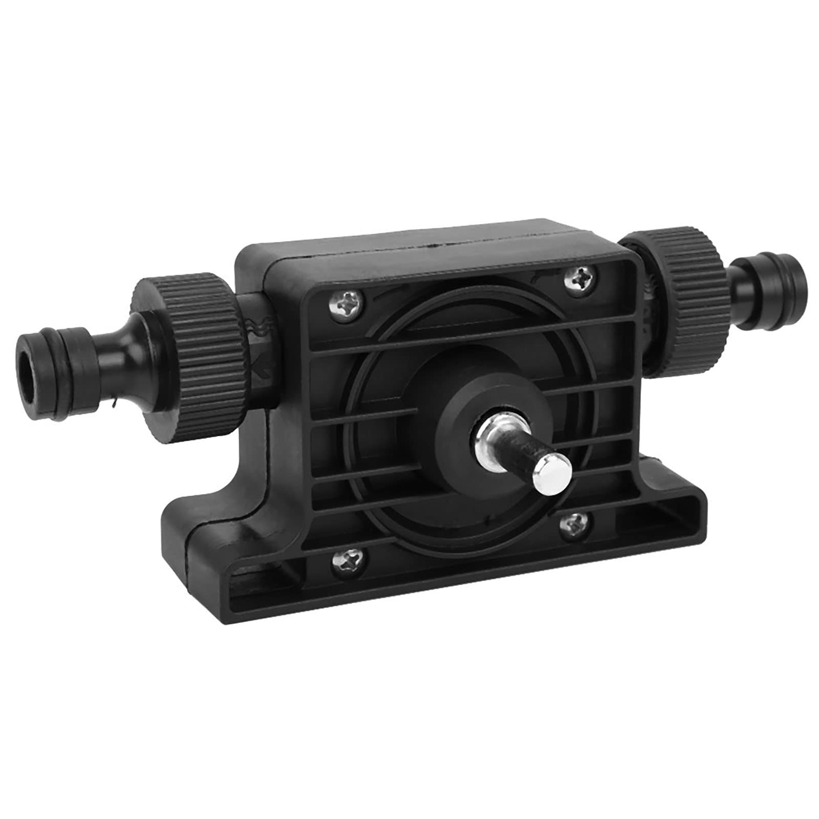 Acouto Portable Drill-Powered Pump, Black, Submersible, Engineering Plastics, Drill Pump