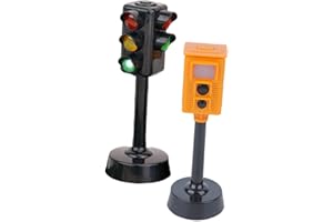 Levemolo 2Pcs Educational Traffic Light Realistic Sound Light Traffic Signal Model for Party Favors Boy Girl