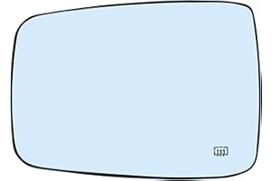 Miroir de rétroviseur chauffant côté conducteur gauche de rechange pour Dodge Ram 1500 2500 2009-2018 – Miroir convexe chauff