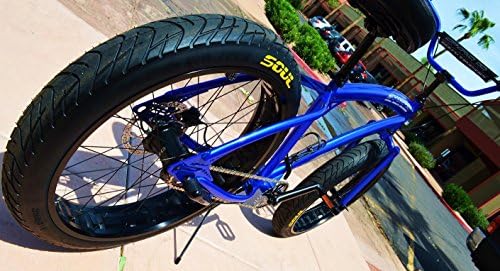 New SOUL STOMPER Fat Tire Beach Cruiser Bike- BLUE CHROME - 3 SPEED