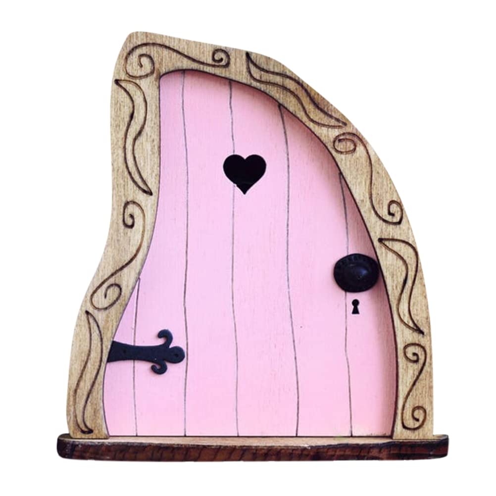 HEEPDD Garden Fairy Door Miniature Tree Decoration, Resin Outdoor Decor Accessory for Yard, Garden Art Sculpture, Landscape Planter Ornament