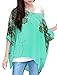 iNewbetter Womens Floral Batwing Sleeve Chiffon Beach Loose Blouse Tunic Tops 04