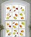 Moon Boat 120PCS Fall Leaves Window Clings - Thanksgiving Maple Decorations Autumn Decals Party Decor Ornaments primary