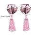 MSsmart(TM) 4 Pair Sexy Silicone Bling Sequins Heart Shape Tassel Nipple Pasties