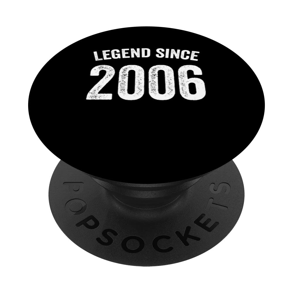 Vintage 2006 17th Birthday Idea for legend since 2006 PopSockets Swappable PopGrip